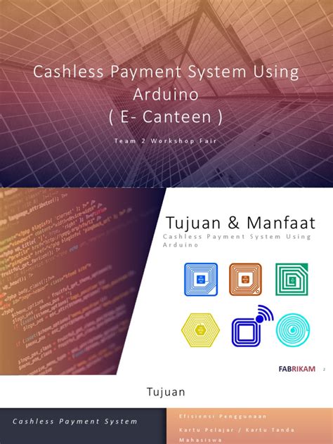 cashless payment system Arduino